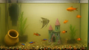 Błędy początkujących – akwarium z mętną wodą i zbyt dużą liczbą rybek