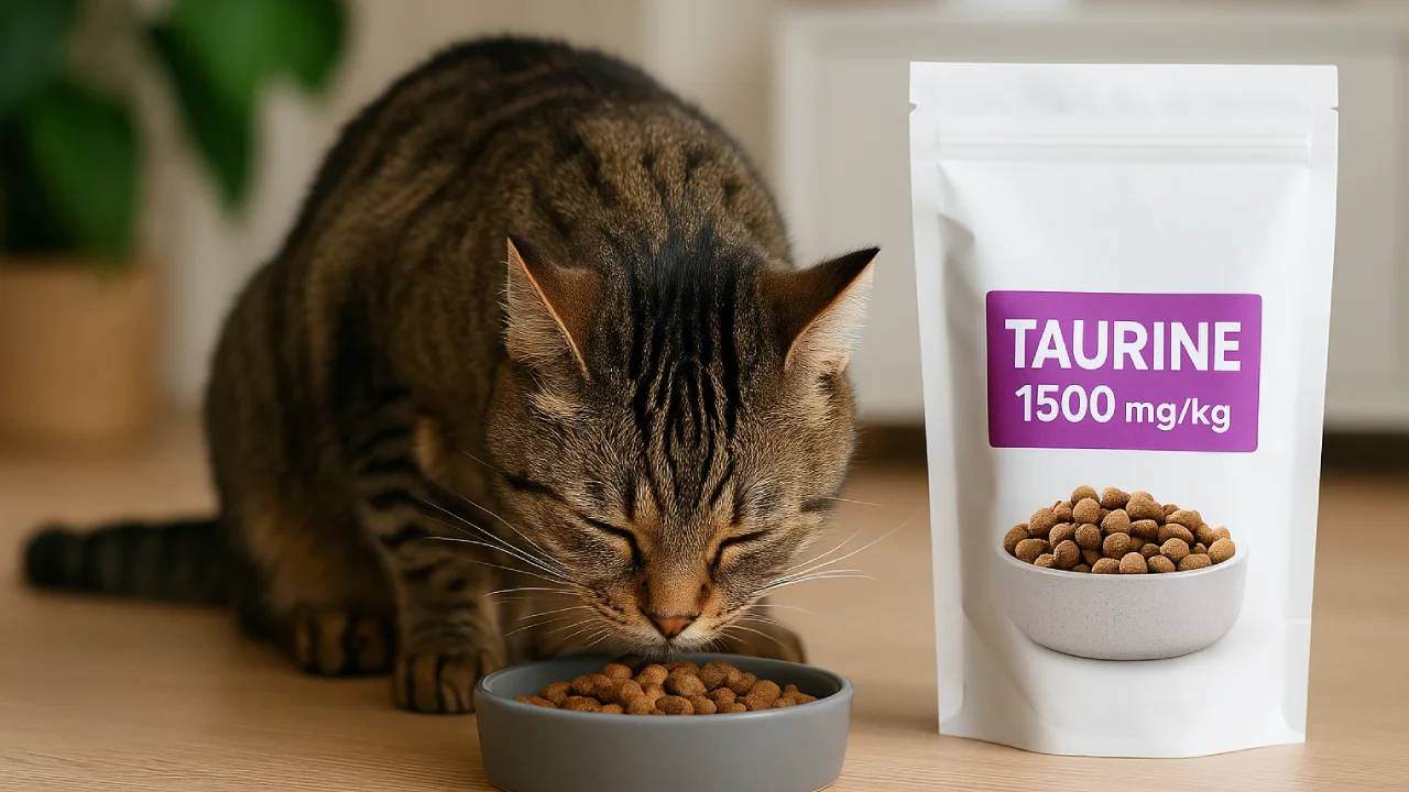 Kot je karmę bogatą w taurynę – kluczowy składnik diety